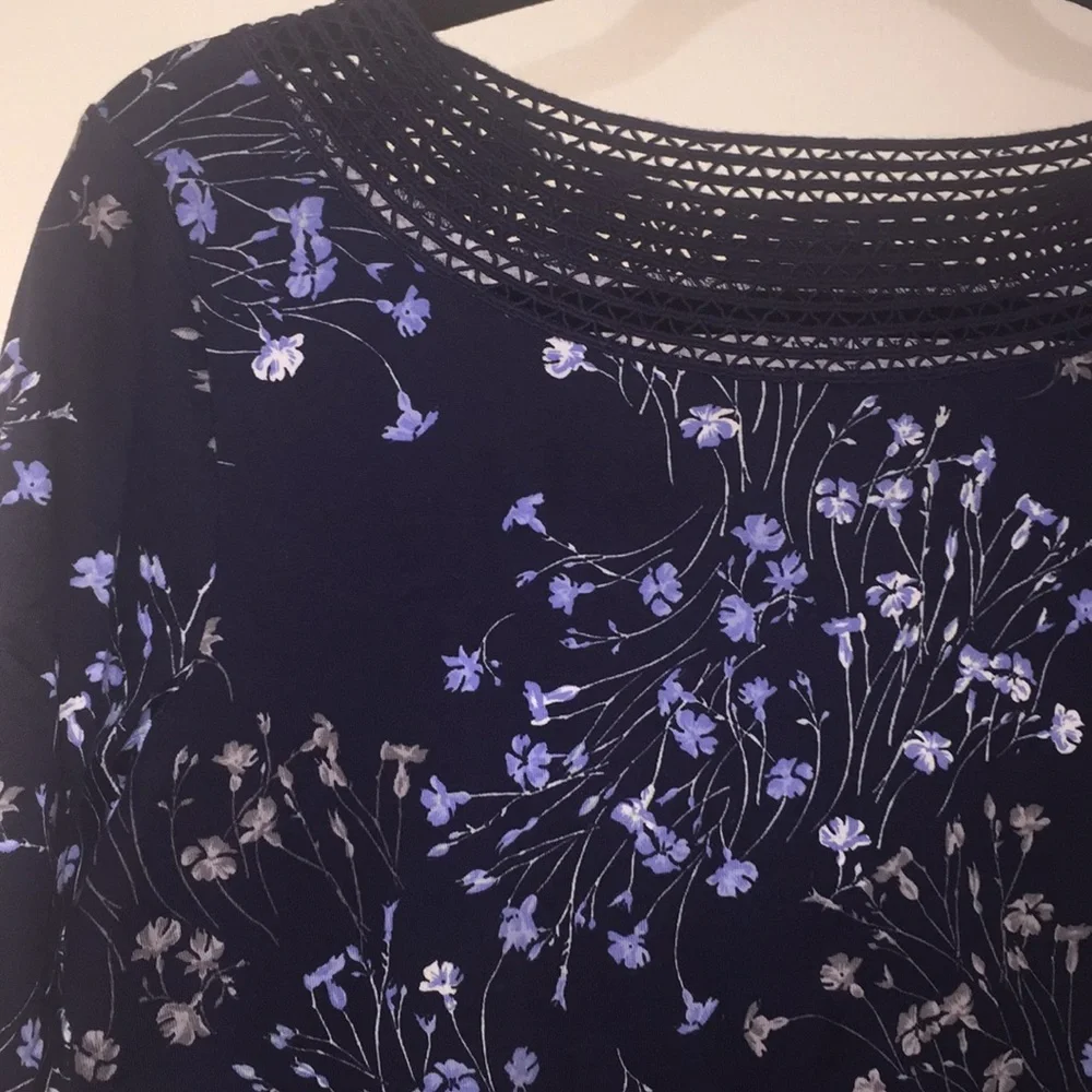 Croft & Barrow Cotton T-shirt Blouse - Picture 2 of 7